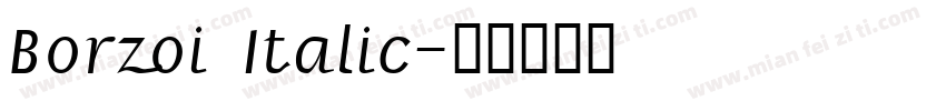 Borzoi Italic字体转换
